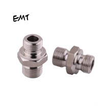 Bsp metric male thread nipples ss 304 / 316 fittings straight hydraulic transition joint